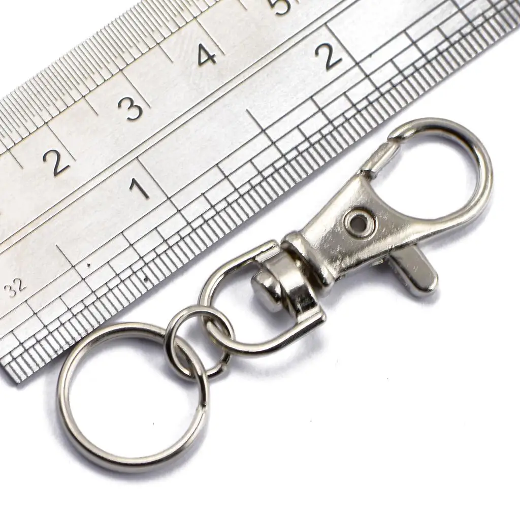 

Металлические серебряные застежки-карабины, кольца-разделители и крючки для универсального использования и рукоделия