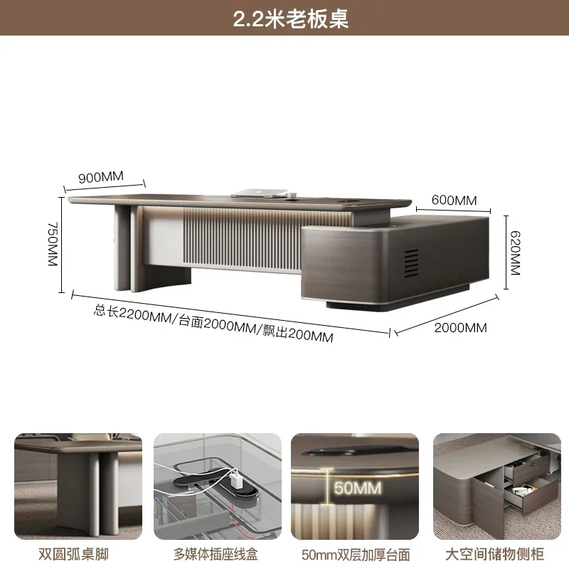 طاولة مكتب العمل الحديثة وحدة التحكم الطلابية طاولة المؤتمرات اجتماع العمل Boss Mesa Para Compuatador مكتب الأثاث #6