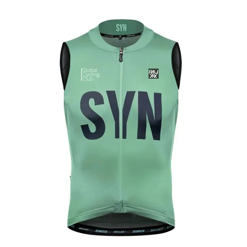 2024 New Raudax SYN Cycling Vest Windproof Sports Run Vest Road Bike Sleeveless Cycling Jersey Summer Sleeveless Windproof Vests