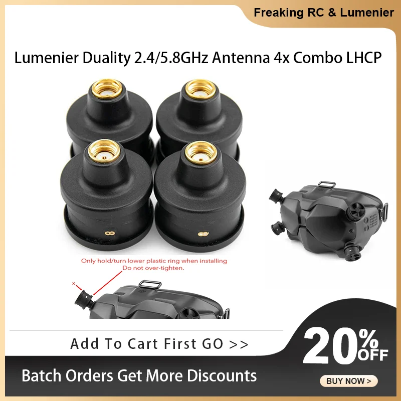 

Lumenier Duality HD Stubby 2.4/5.8GHz Dual-Band Antenna 4x Combo LCHP
