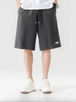 Moto Summer Thin N  B Men's Sports Shorts Pure Cotton Casual Oversized Capri Women Pants Loose Running Basketball Beach Pants