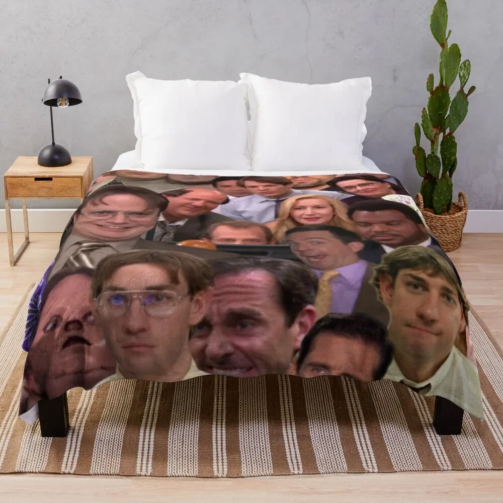 

Collage - The Office Throw Blanket Bed linens Plush Blankets