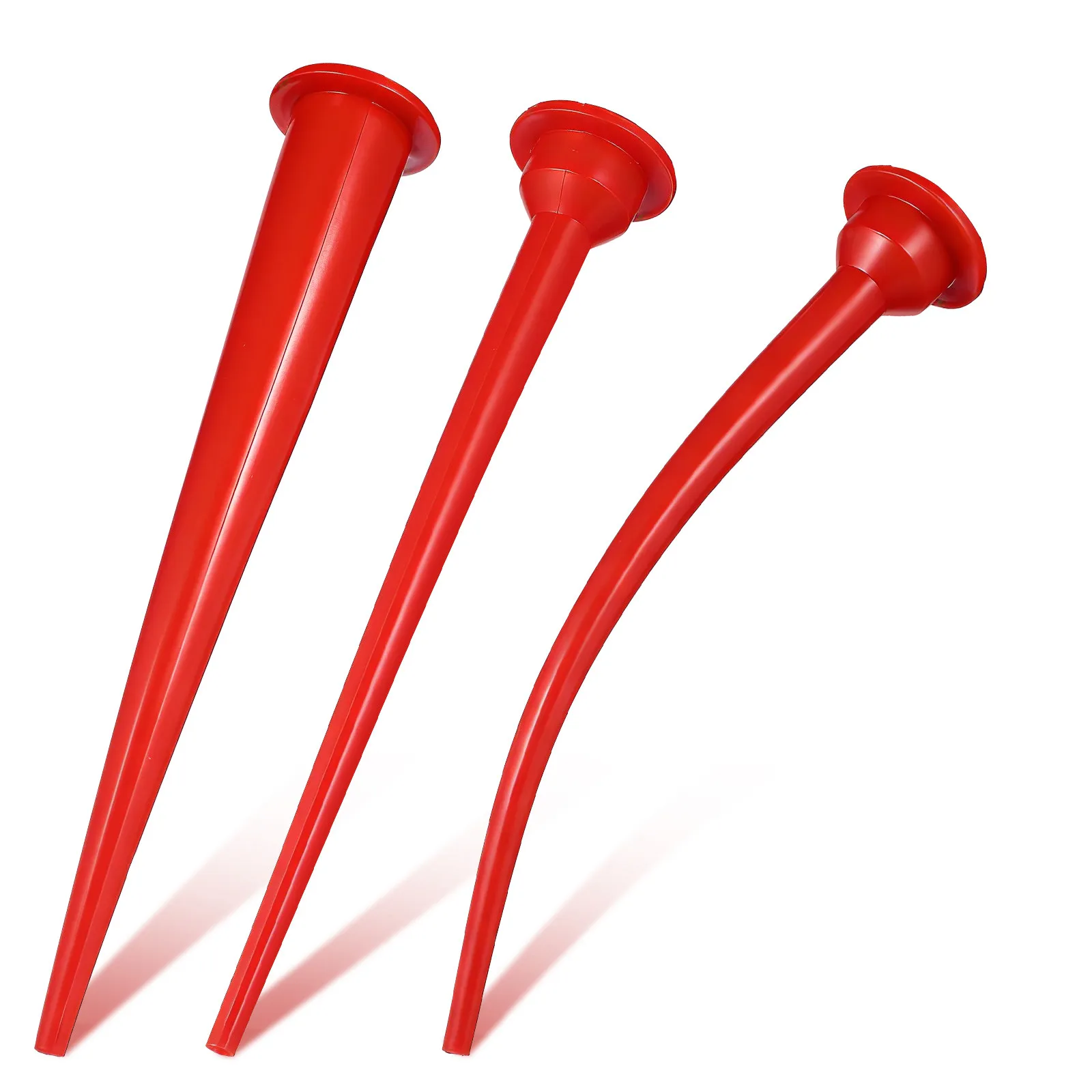 3Pcs Soft Rubber Caulking Tips Assortment 30Cm Extension Nozzles for Smooth Caulk Dispensing Glass Glue Sealer Finishing Tool