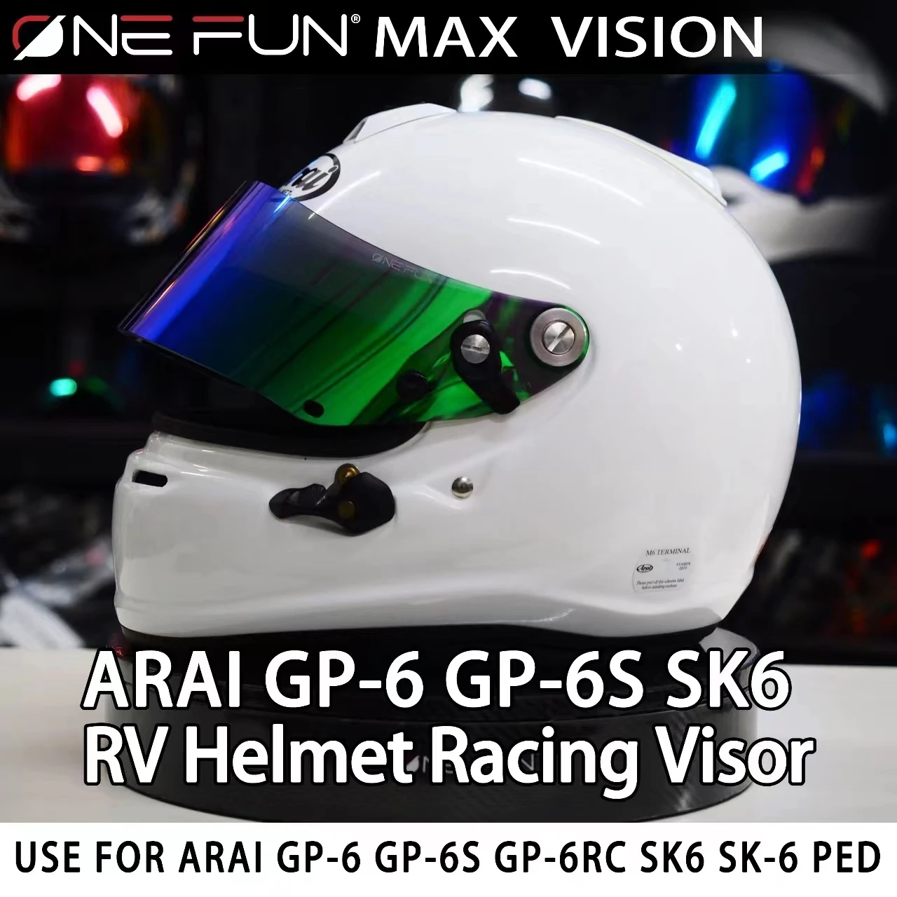新品同様　Fmv　PLUS+ Arai Gp-6s バイザー　レーシングカート 新品同様FmvPLUS+ Arai Gp-6s バイザーレーシングカート