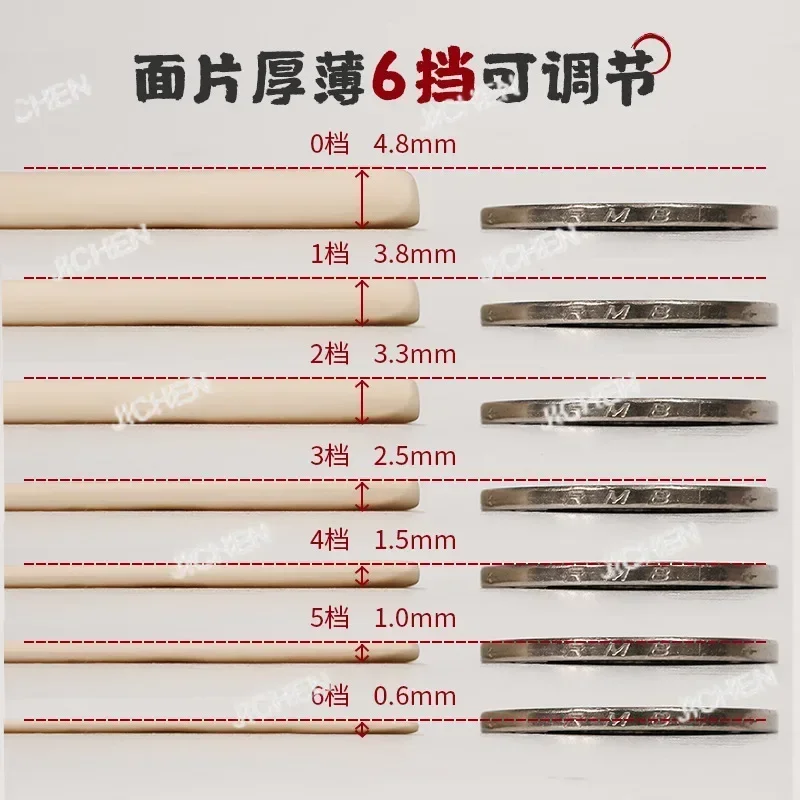 HZ JCthree-knife Household Noodle Machine Small Multi-functional Noodle Press Manual Noodle Machine Dumpling Leather Machine