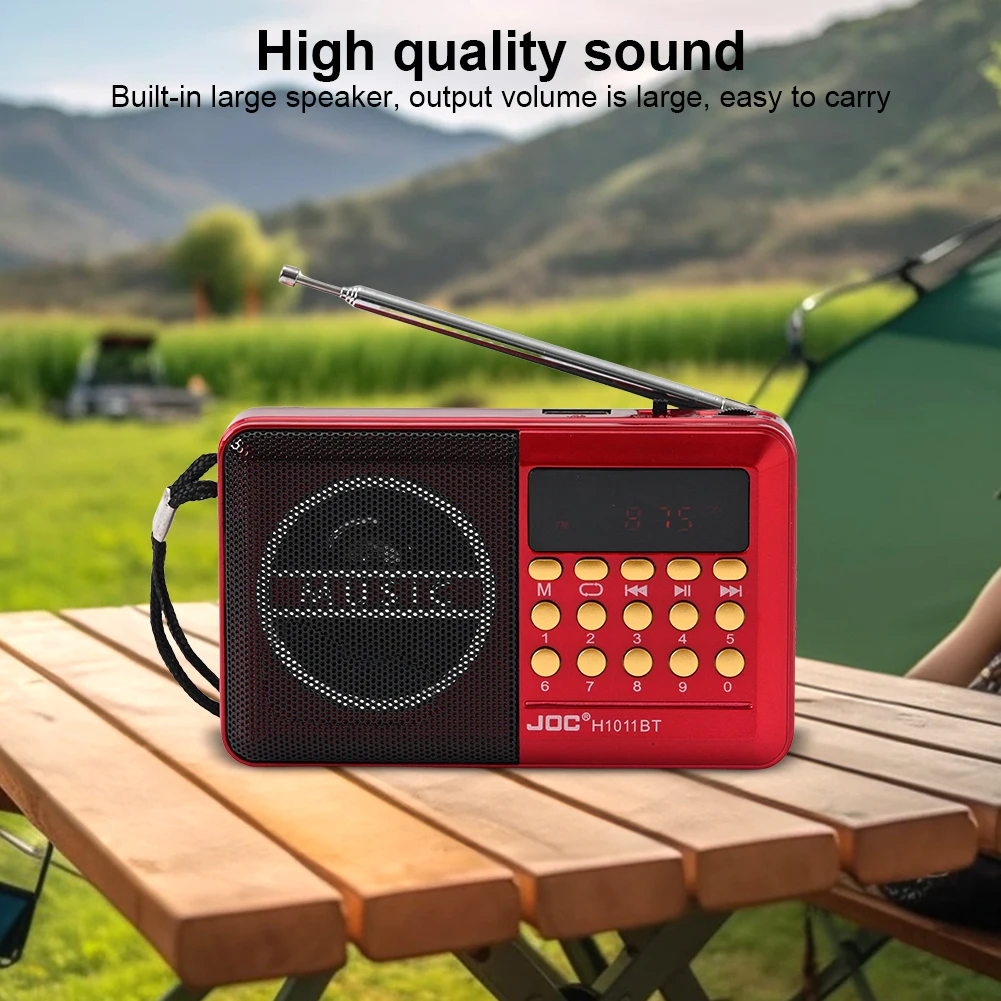 Tragbares Vollkanal-Multibandradio, Plug-in-Bluetooth-Radio, multifunktionales tragbares Radio