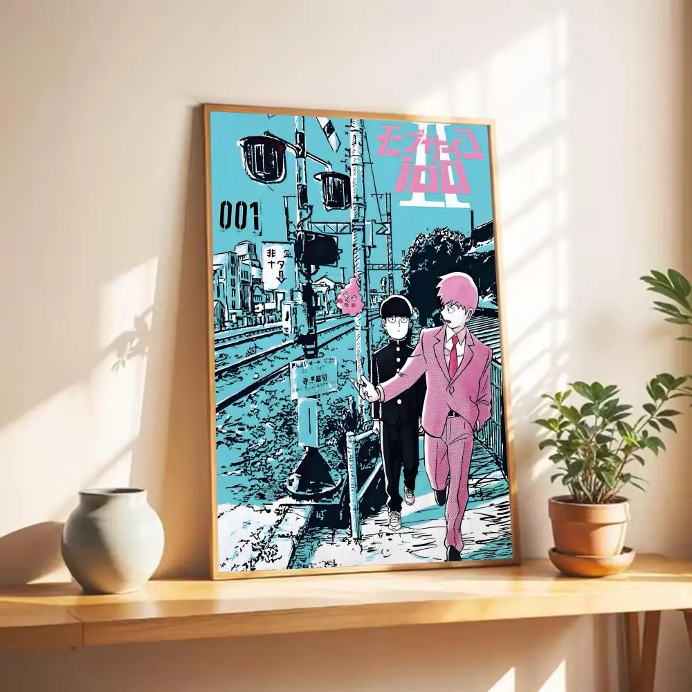 أنيمي موب النفسي 100 ملصق جدار الفن طباعة ملصق ديكور جدارية ديكور المنزل هدية غير المؤطرة