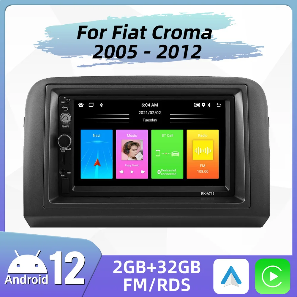 

7" Car Radio For Fiat Croma 2005 - 2012 Android Stereo Multimedia Player GPS Navigation Carplay Android Auto Head Unit Autoradio