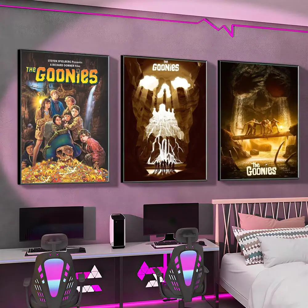 Classic The Goonies Moives Poster Versatile HD Waterproof Wall Art Self-Adhesive Decor for Any Space Ideal Gift