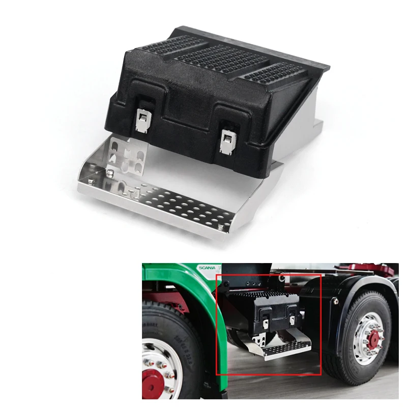 

Metal LESU Battery Box W/ Plate for Tamiyay 1/14 RC Tractor Truck Hydraulic Dumper Electric Car Toys Th08734-Smt3