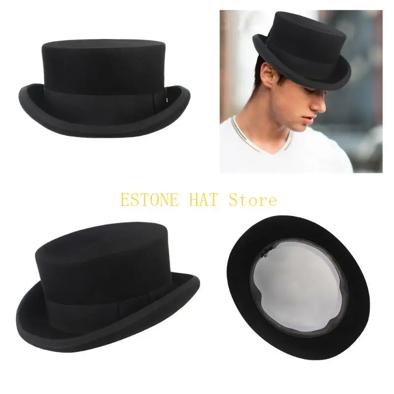 49mf-cappello-fedora-a-larga-per-adulto-colore-nero-cappello-panama-cappello-da-mago-cappello-lana-costume-cosplay