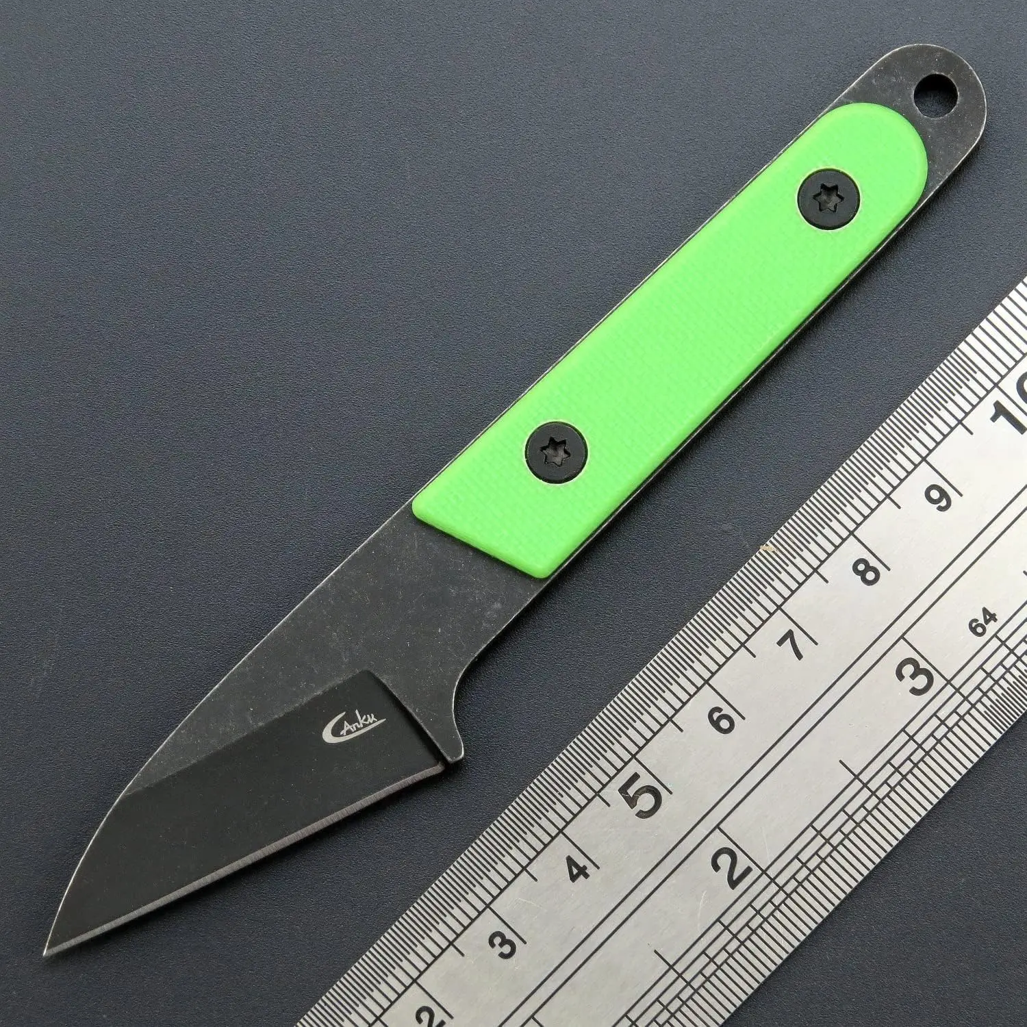 Eafengrow C1295 Fixed Blade Knife 9Cr18Mov Blade G10 Handle EDC Tool Neck Knife for Camping Hiking Fishing with kydex Sheath