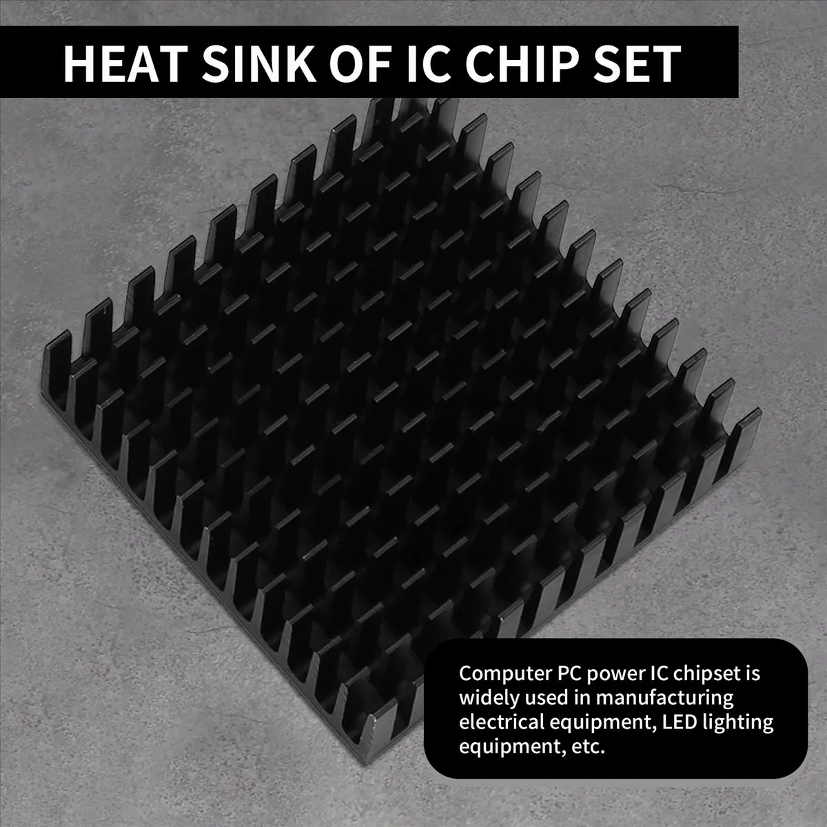 

*N21R 2 x Black Aluminum Radiator Heat Sink Heat Sink 40 x 40 mm x 11 mm