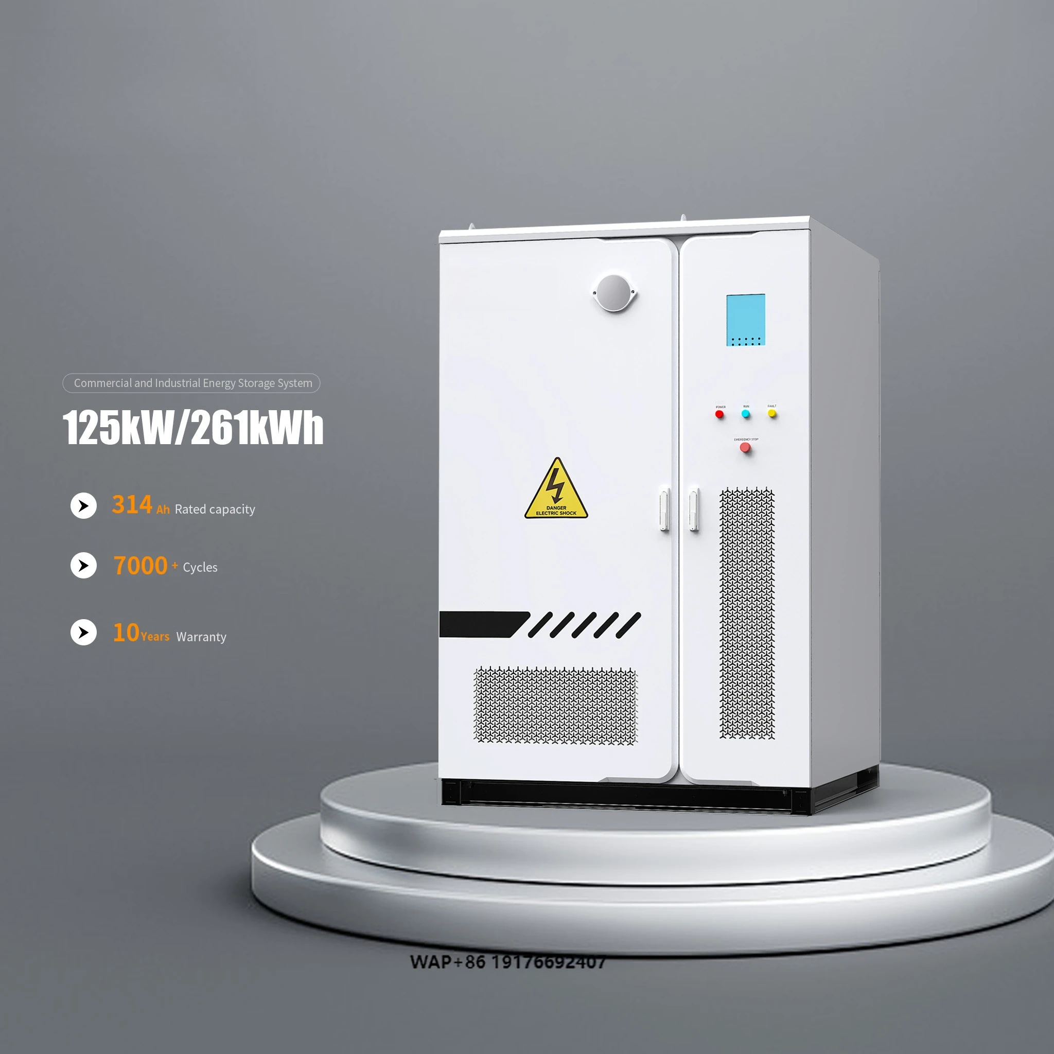 Best Selling Integrated 125KW 261KWH Energy Storage All-in-One Machine Smart off Grid on Grid ESS Solution