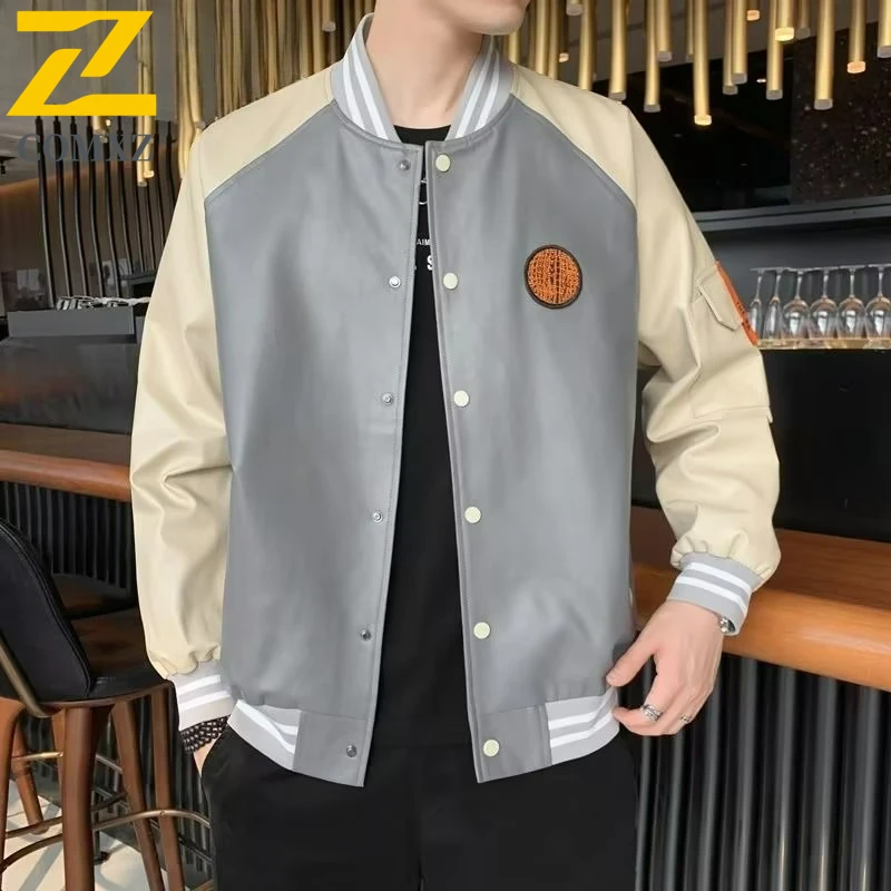

COMXZ Mens Jacket Light Luxury Outdoor Camping Lightweight Coat Premium Fashion Baseball Collar Durable Autumn New Outerwear​