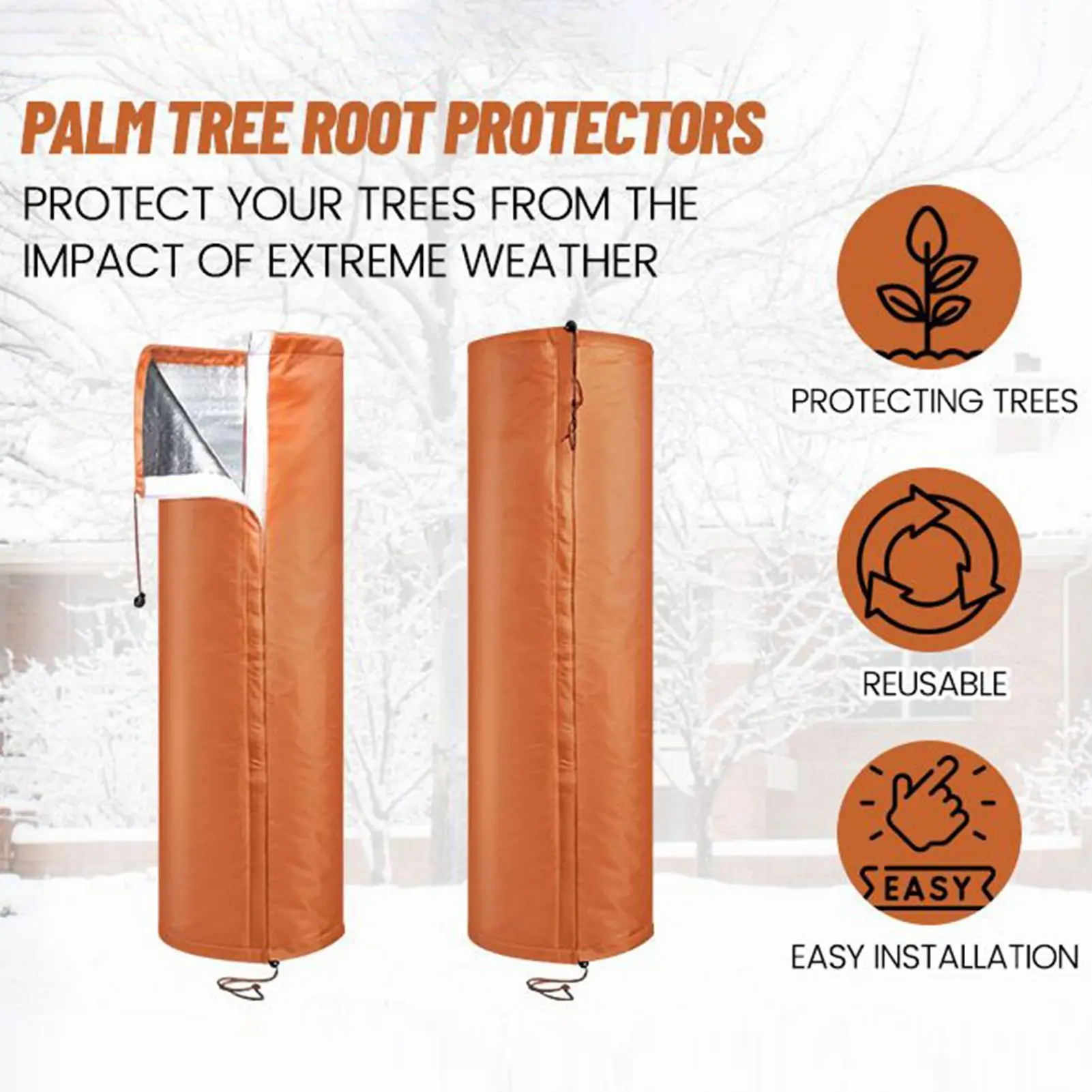 

Tree Protectors Antifreeze Winter Insulation Bark Bandage Tree Bark Protector With Drawstring For Saplings Palm Citrus Olive