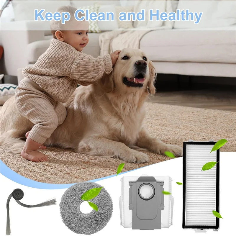 A88X 20 szt. Akcesoria do Roborock Saros Z70 / G30 Space Sweeper: szczotka boczna, filtr, nakładka mopująca, worek na kurz, części do odkurzacza