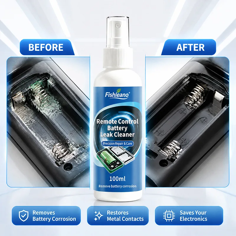 100ml Battery Leak Corrosion Cleaner Spray Safe Formula For Remote Control Toy Battery Compartment Metal Contact Restore Device