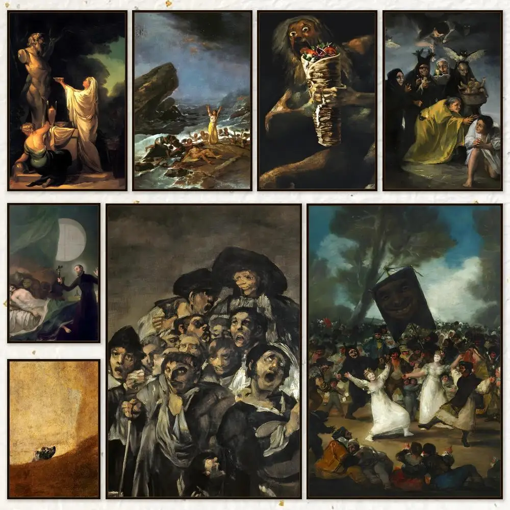 Movie Drama Francisco De Goya Poster HD Waterproof Wall Art Posters Self Adhesive Bedroom Living Room Home Decor Gift