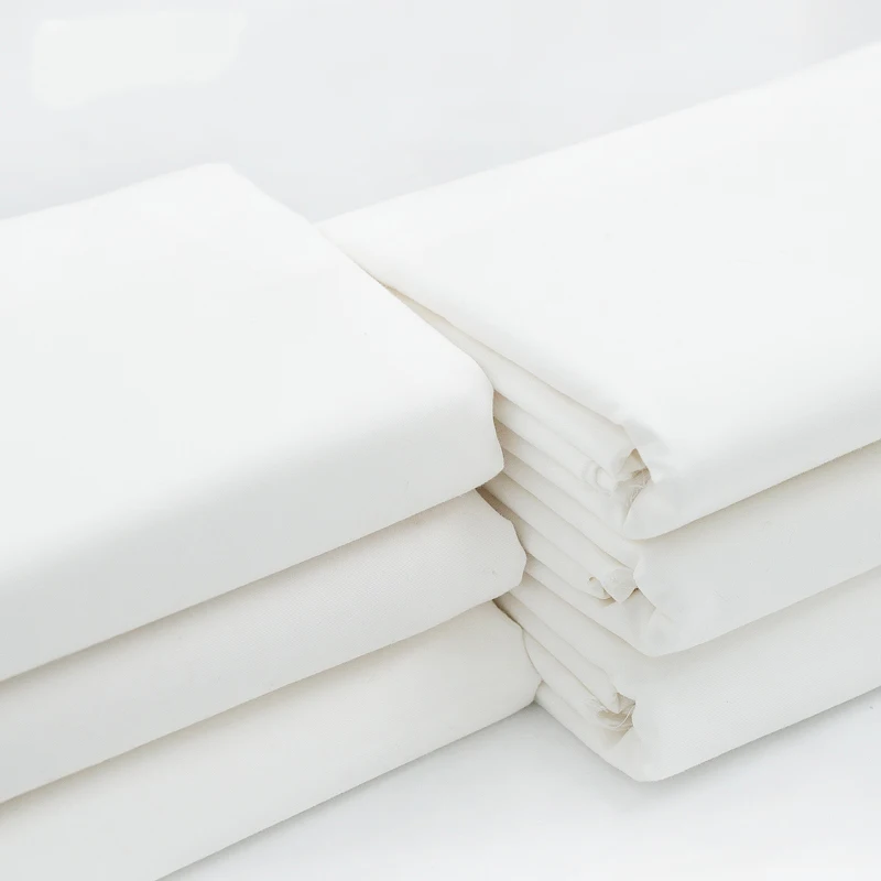 50x230cm High density pure cotton white cloth White Cotton Bag Fabric DIY Accessories Sewing Patchwork Cloth 320g/m