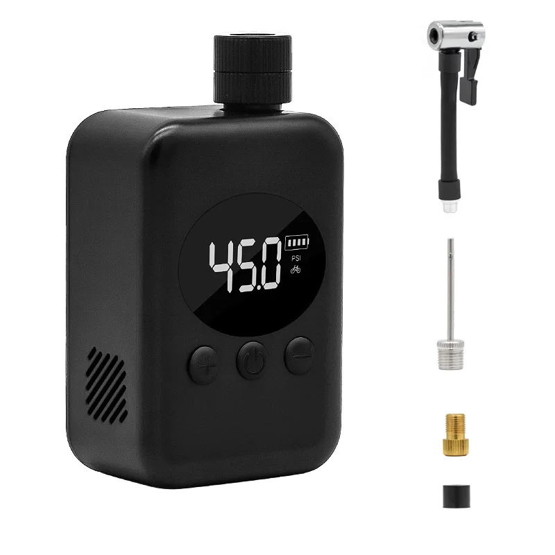 

130psi Mini Electric Air Pump Portable Bicycle Pump Tire Inflator Presta Schrader Valve Road MTB Bike Motorcycle Pump