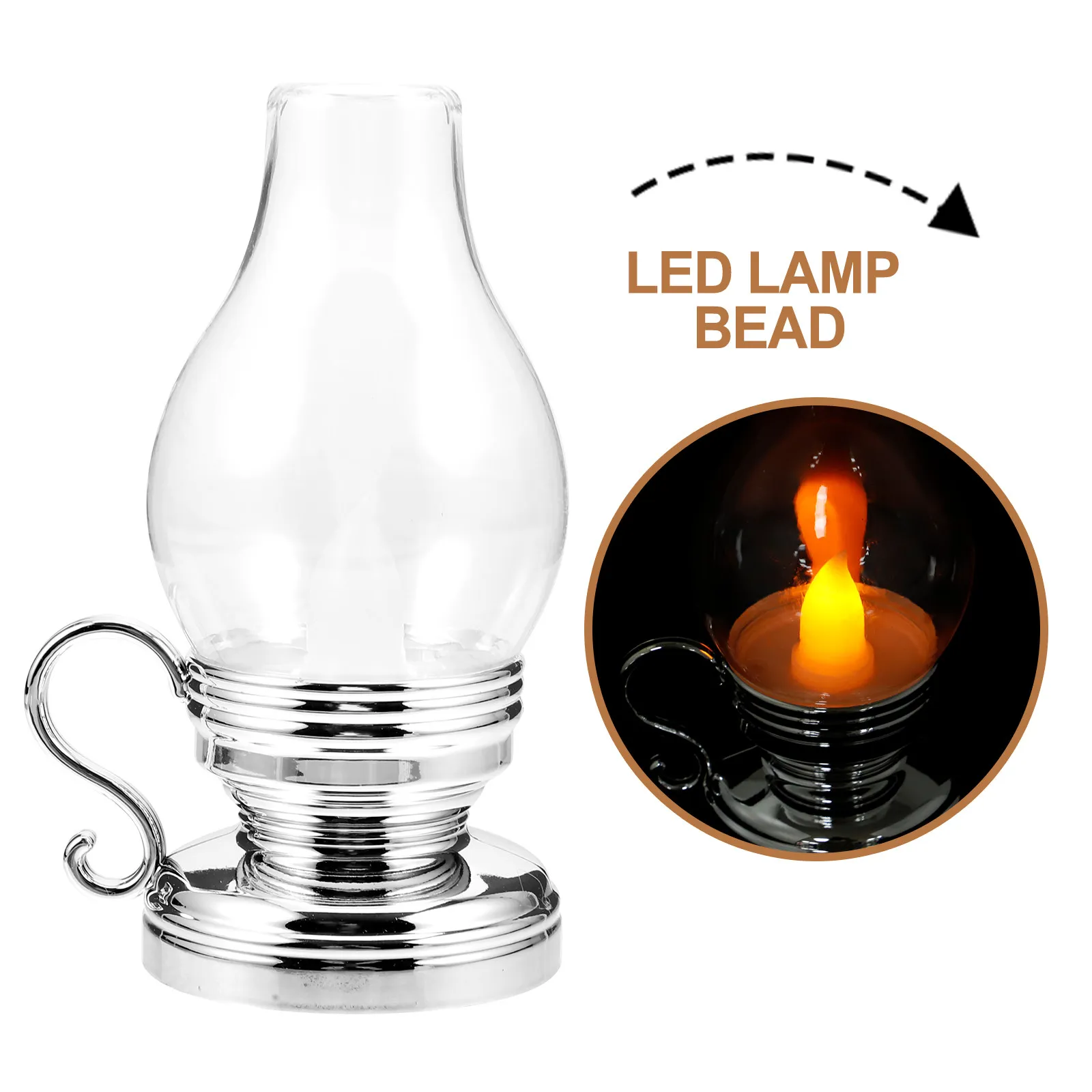 Cup Lamp Retro LED Electronic Vintage Desktop Decorative Light Xmas Party Home Lamp Energy Saving Night Light