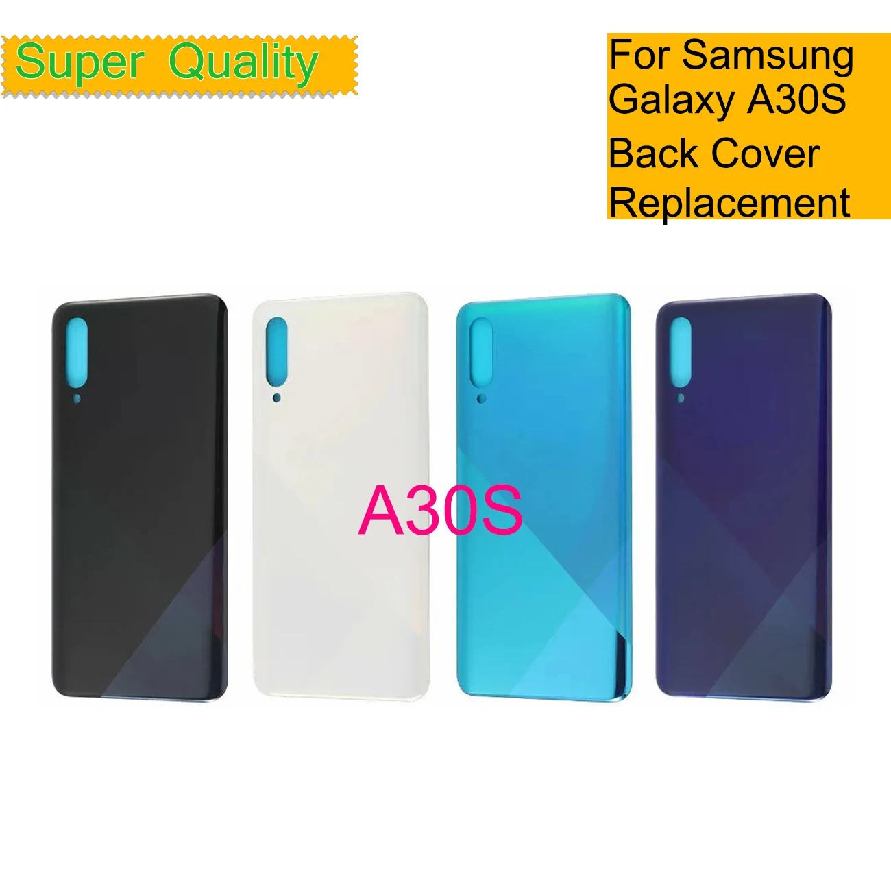 10Pcs/Lot For Samsung Galaxy A30S A307 A307F A307G A307YN Housing Back Cover Case Rear Battery Door Chassis Housing Replacement