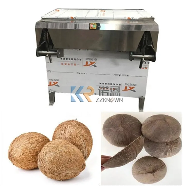 Máquina automática de descascarado y pulido de coco, piel marrón de coco seca antigua, máquinas peladoras