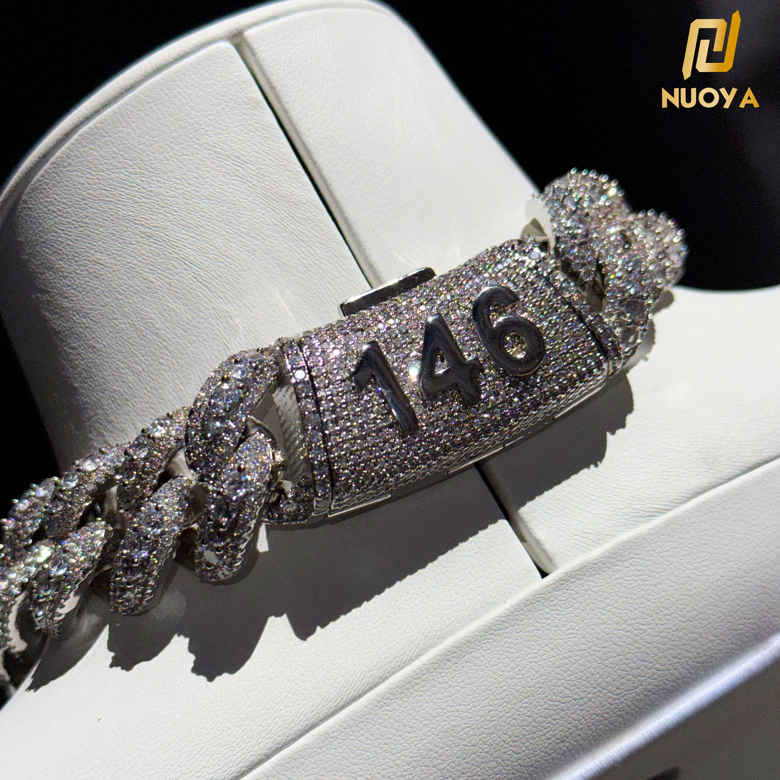 

22MM Wide Miami Cuban Link Chain Necklace, Hip Hop Iced Out Heavy Big Size Trendy Jewelry with Custom Clasp for Name or Numbers