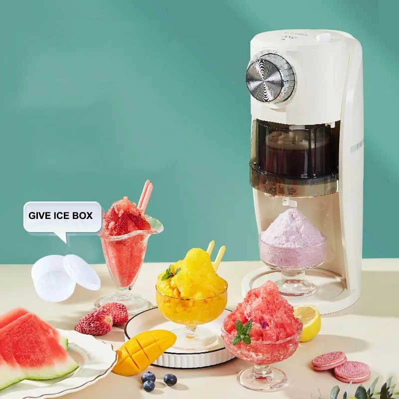 

Household Small Electric Snowflake Ice Machine Ice Breaker Automatic Sand Ice Continuous Ice Machine Mini Ice Shavers Chopper