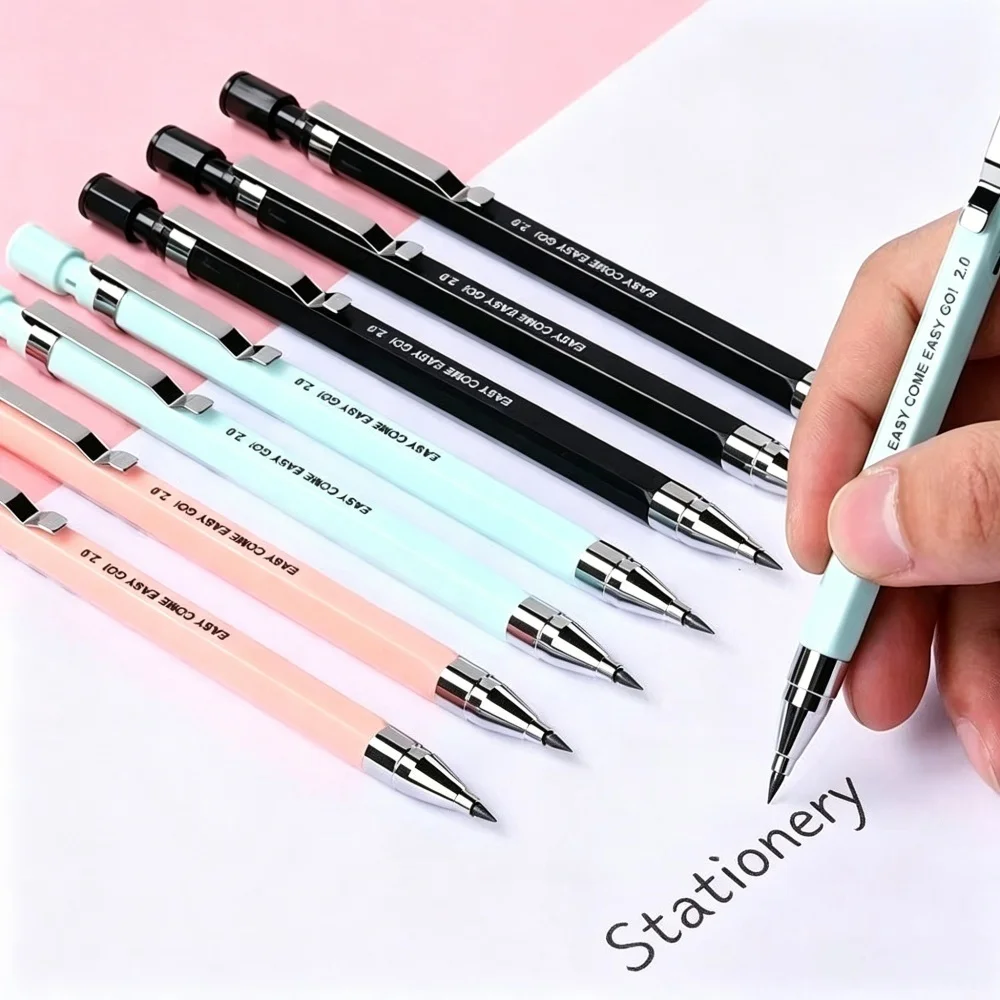 M&G Automatic Pencil Thicker 2.0MM Free Sharpening Without Breaking The Core Thick Lead Core For Students With A Sharpener Can
