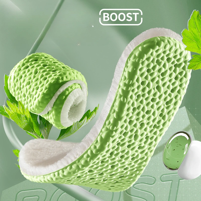 4D Massage Shoes Insoles Unisex Super Soft Running Sports Cushion Pads for Feet Care Shoe Sole Arch Support Orthopedic Inserts