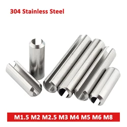 M1.5 to M8 Diameter 1.5mm-8mm GB879 A2 304 Stainless Steel Elastic Cotter Cylindrical Positioning Tension Dowel Roll Spring Pin