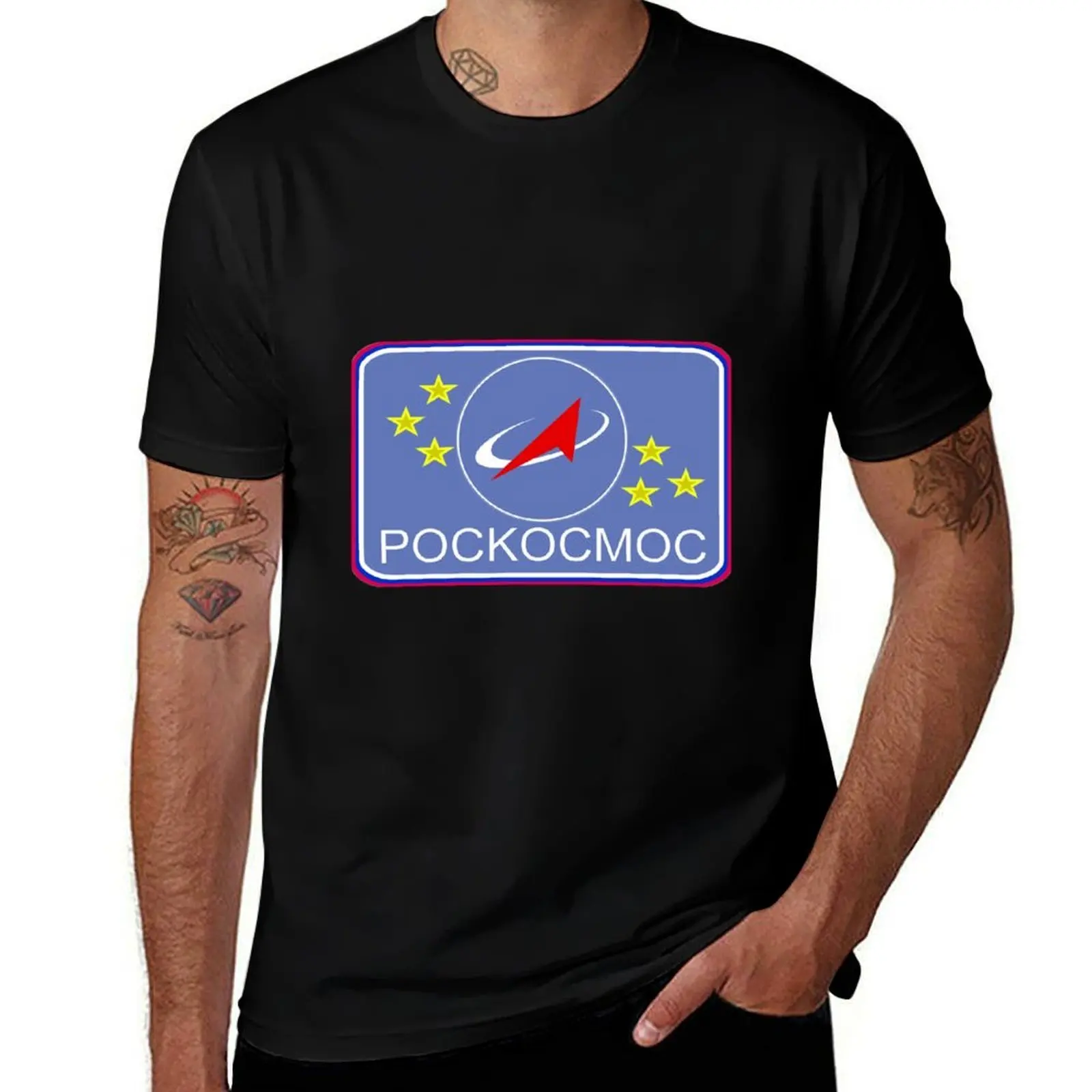 

Roscosmos Flight Suit Patch T-Shirt t shirts for man cotton soft essential t shirt T-Shirt