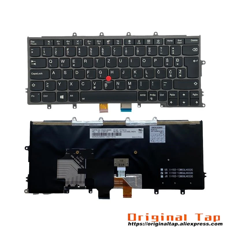 

SI Slovenian Backlit Keyboard for Lenovo Thinkpad X270 A275 01EP010 01EP086