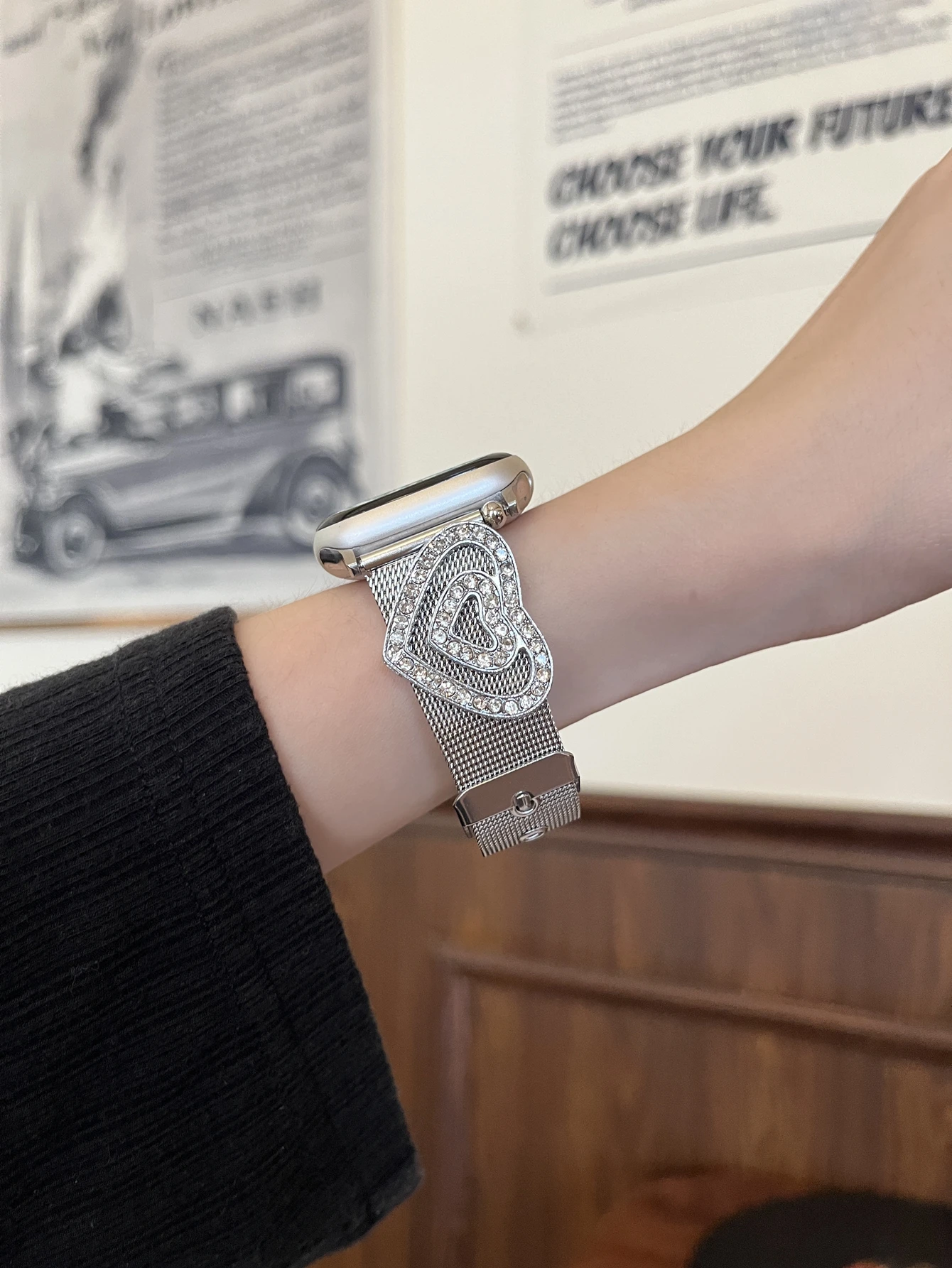 رقيقة وصلة معدنية لساعة أبل الفرقة النساء ضئيلة 10/9/8/7/6/5/4/3/2/1 SE 38 مللي متر 40 مللي متر 41 مللي متر 42 مللي متر 44 مللي متر 45 مللي متر 46 مللي متر حلقة