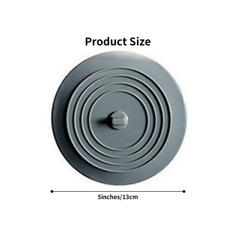 15cm Large Silicone Bathtub Stopper Leakage-proof Drain Cover Sink Hair Stopper Tub Flat Plug Stopper Bathroom Accessories