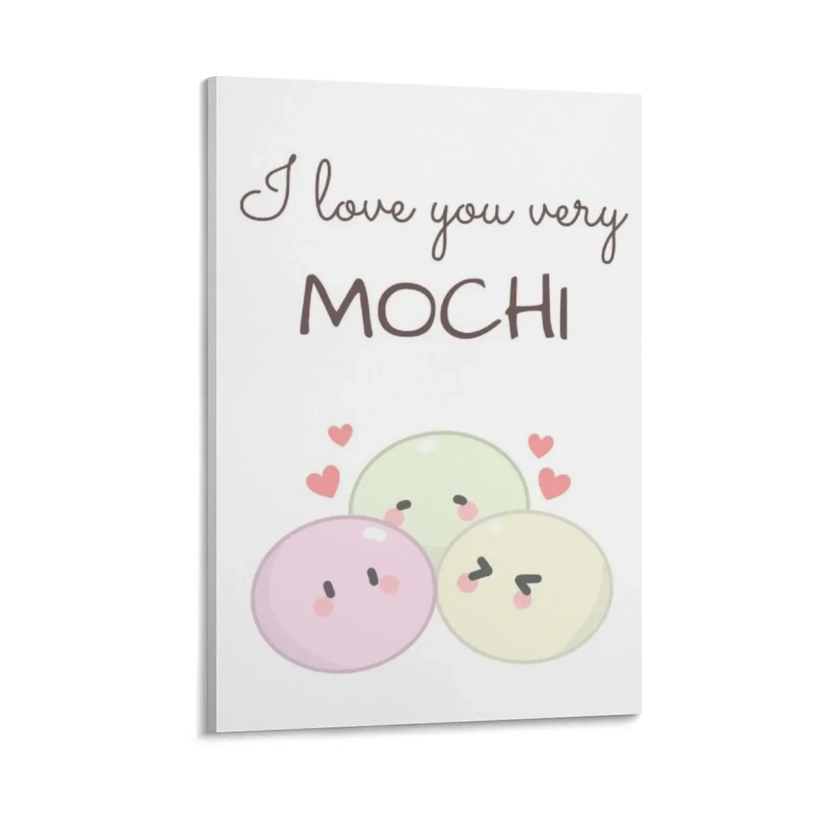 

I love you very mochi Canvas Painting aesthetic room decor wall decoration paintings art mural Posters on the wall