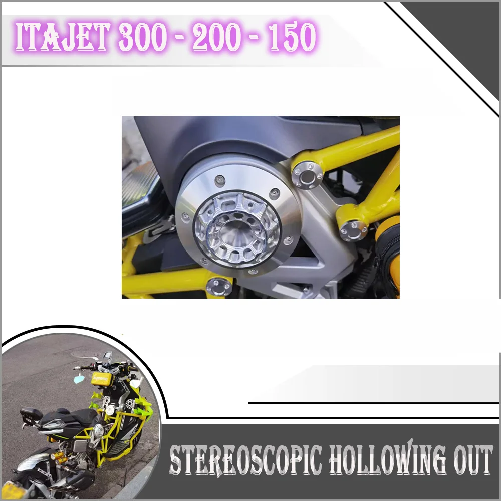 

For ITAJET 300 - 200 - 150 modified frame hollow decorative cover three-dimensional engraved hollow cnc metal