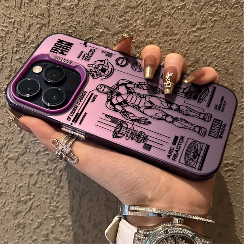 حافظة لهاتف آيفون 17 16 15 14 13 12 11 Pro Max Plus 17 Air 16E X XR XS Max غطاء ممتص للصدمات صلب