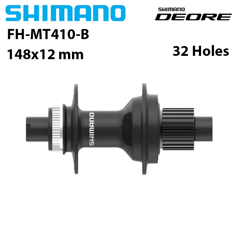 SHIMANO DEORE MT410 Rear FREEHUB 12Speed FH-MT410-B 148x12MM MICRO SPLINE CENTER LOCK Disc Brake Front Hub 110x15MM E-THRU Axle