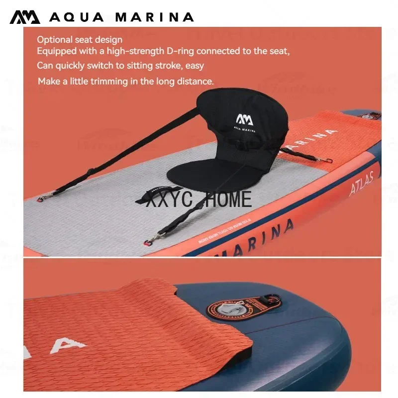MARINA Upgrade ATLAS Standing Surfboard 366cm Water Sports EVA Non-Slip SUP Inflatable Board Surfing Longboard With Pump