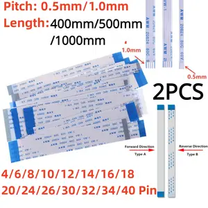Bilashmart AWM 20624 80C 60V VW 1 FFC FPC Flat flexible cable 4/5/6/8/10/12/14/16/18/20/22/24/26/28/30/32/34/36/38/40/45/50/54/60 Pin