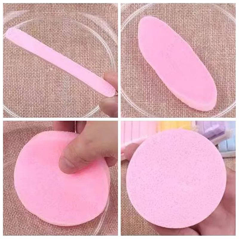 120 stuks kleurrijke gecomprimeerde gezichtsspons wegwerp ronde gezichtsreiniging soezen huidverzorging tool make-up verwijderen exfoliërende gereedschappen