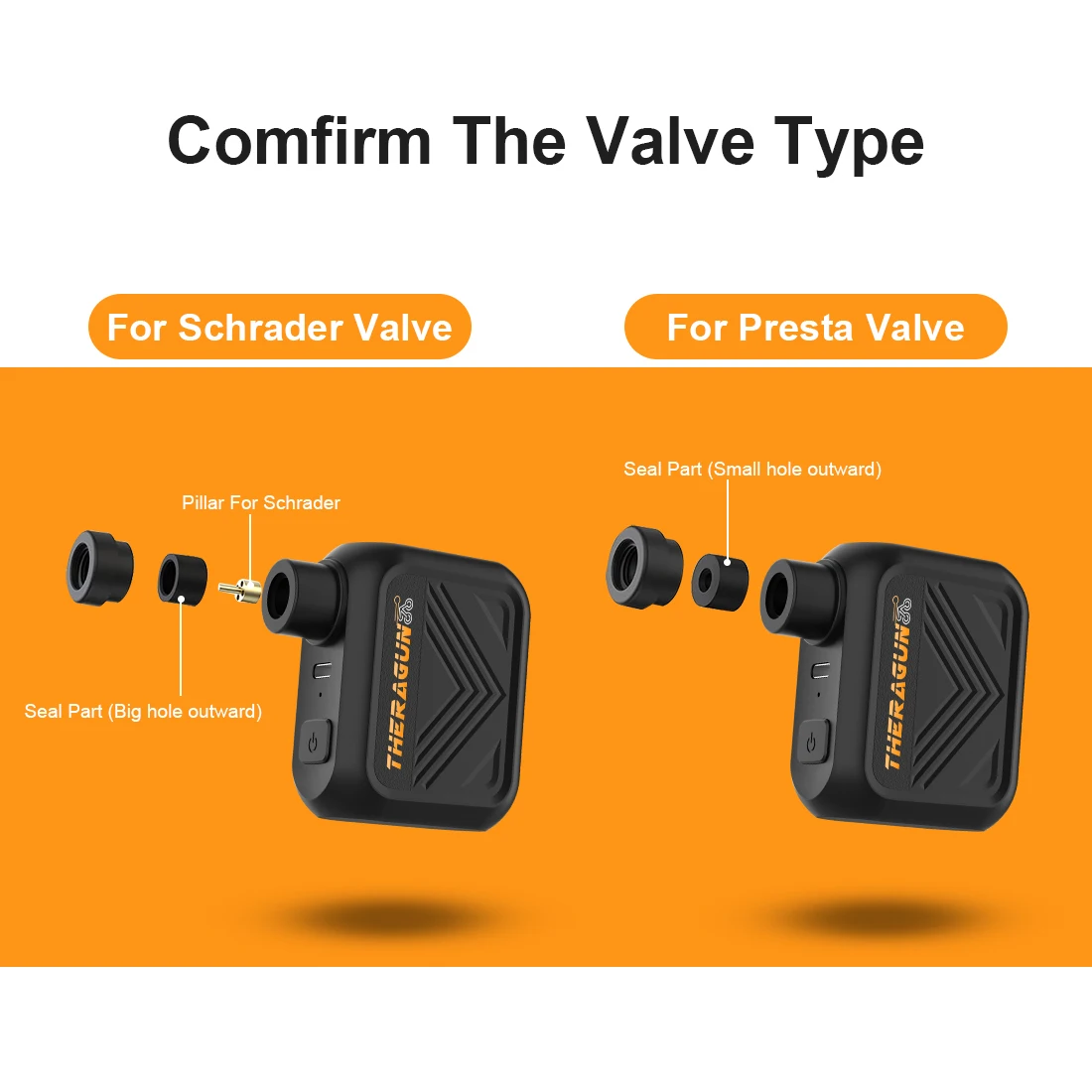 THERAGUN Mini bomba de bicicleta portátil inflador de aire recargable 100PSI 5V tipo C accesorios de bicicleta para neumáticos Schrader Presta.