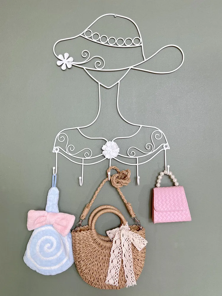 

Iron Art Wall Decoration Wall Decoration Creative Outdoor Balcony Garden Iron Hook Clothing Store Decoration Clothes and Hats Ha