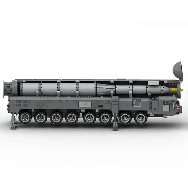 Bloques de construcción Moc modelo RT-2PM2 Topol-M ICBM lanzador 1:35 tecnología bloques modulares regalos juguetes de Navidad juegos DIY montaje