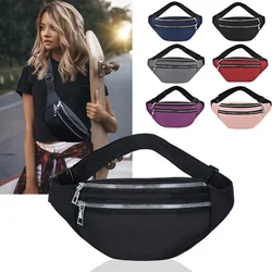 Waist Bag Women Men Waterproof Pocket Fashion Casual Chest Handbag Unisex Sports Travel Purse Plaid Waist Pack Belly Bags Case