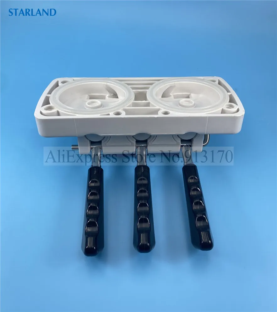 White Color Panel Block Head Front Panel For BQL-818T Soft Ice Cream Machines Spare Parts Accessories With 3 Black Handles