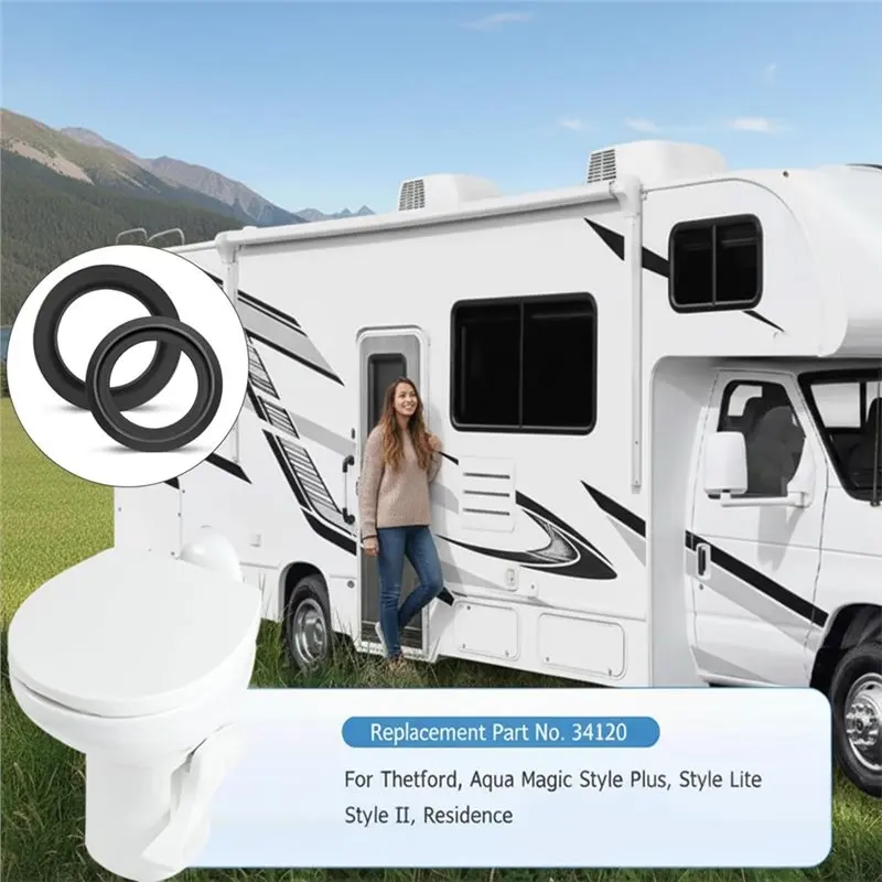 For Thetford Aqua Magic Style Plus, Style II, Style Lite, For RV Toilet Seal Kit 34120, Replacement For Residence Toilets